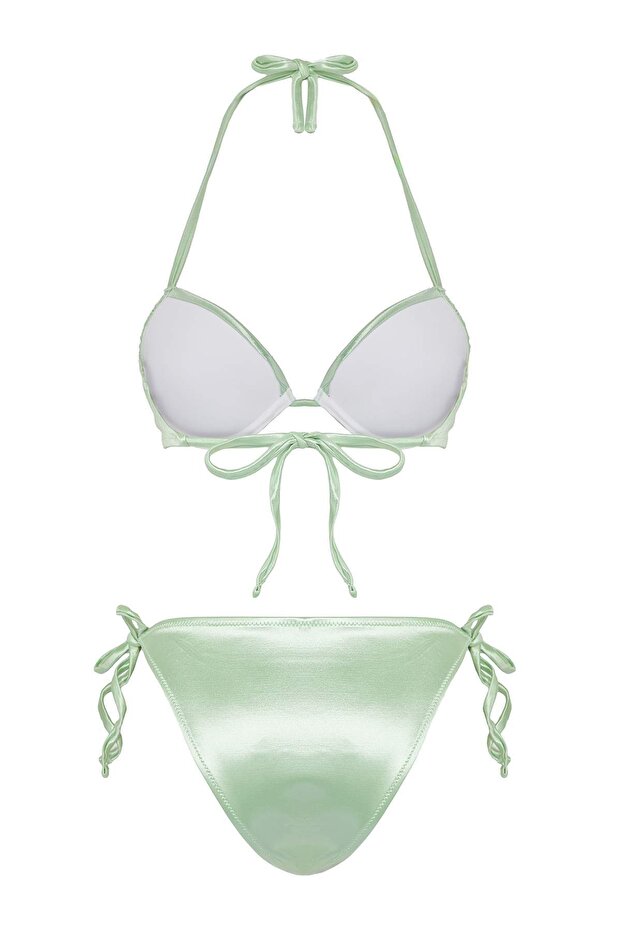 Mint Balconette Push Uplı Regular Düşük Bel Bikini Takımı TBESS25BT00180 - 6