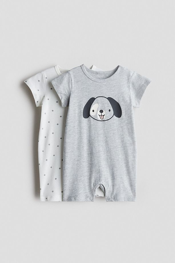 2’li Pamuklu Jarse Tulum Pijama - 1