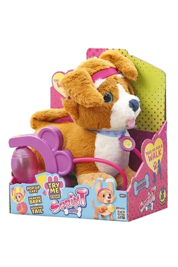Sprint Corgi, Wags Tail, Raises Ears, 3 Sounds, 18 Months+ - 20 cm