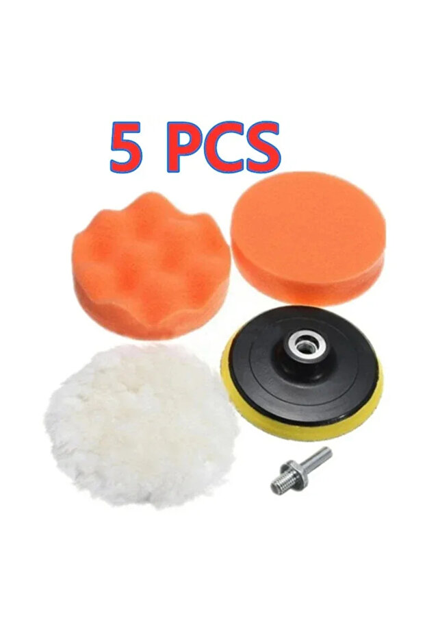 5PCS Chroma Car Polishing Sponge Pads Kit Foam Pad Buffer Kit Polishing Machine Wax Pads for Auto Mo