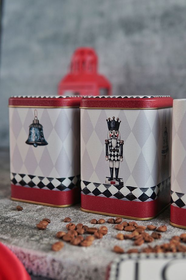 Kare Metal Saklama Kabı 8.7 x 8.7 X 12.5 cm, 3 Lü Set, Mckenzie - 3