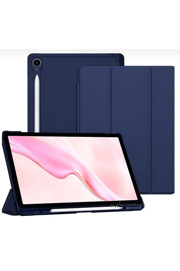 Samsung Galaxy Tab S10 Fe Plus 13.1 Kılıf Smart Uyku Modlu Kalem Bölmeli Standlı Arkası Renkli Kapak - 1