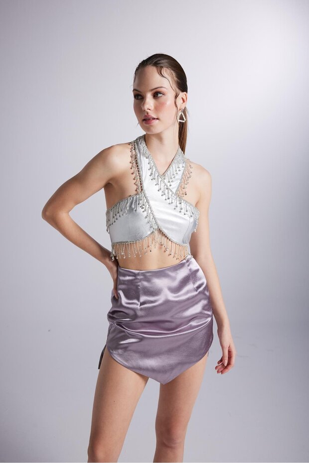 Gray Flame Blouse - 5