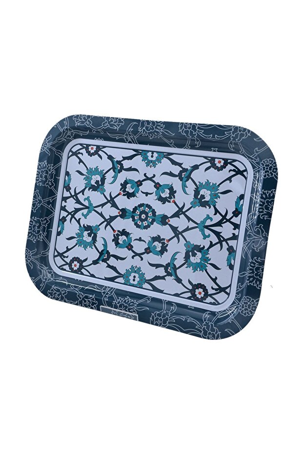 Ef161-t4 Sn_turkish Design Patterned Rectangular Tray 23x31 Cm - 3