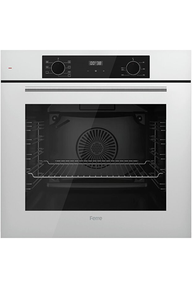 Flowart Qbl63cb-ss206-d078 7 Prog. Dijital Turbo Ankastre Set - Beyaz - 2