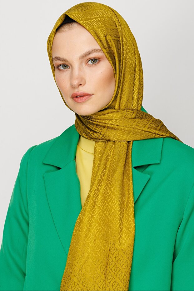 Forever Pattern Shiny Jacquard Shawl - 5