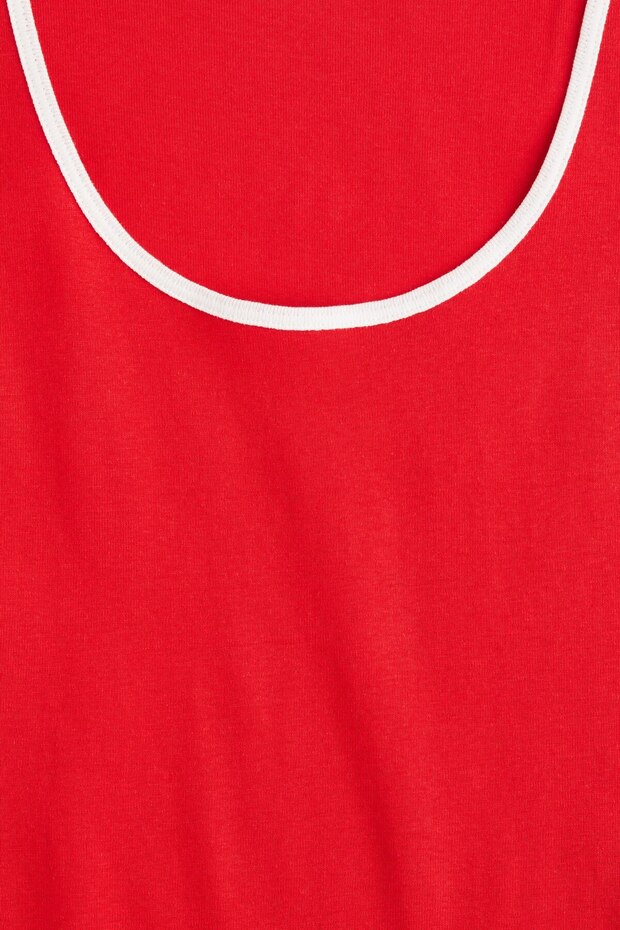 Pamuklu Kolsuz Üst - 4