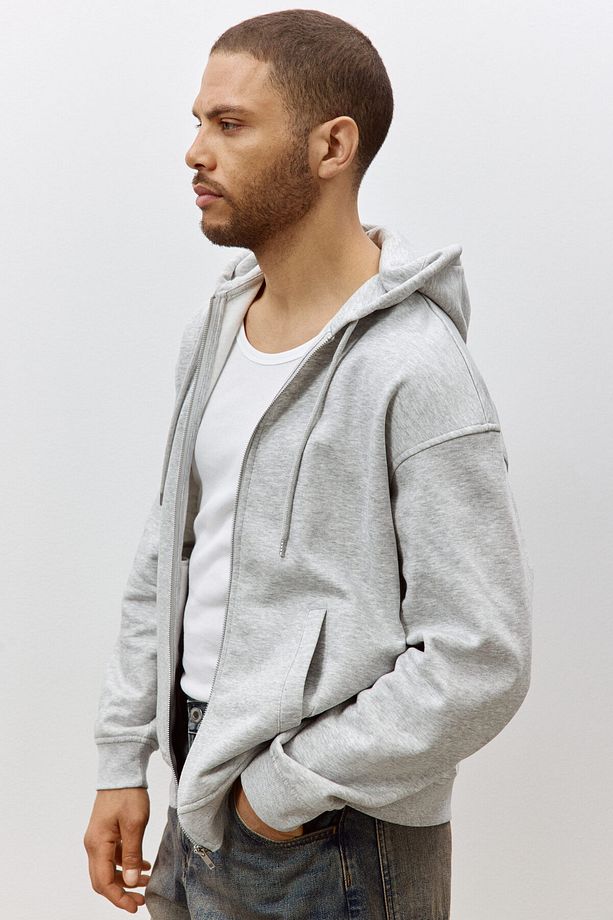 Loose Fit Kapüşonlu Ve Fermuarlı Üst - 6