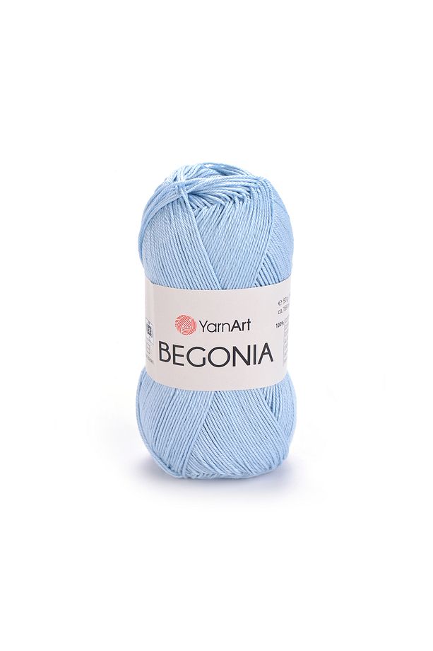 Begonıa - Merserize El Örgü Ipi Bebe Mavisi-4917 - 1