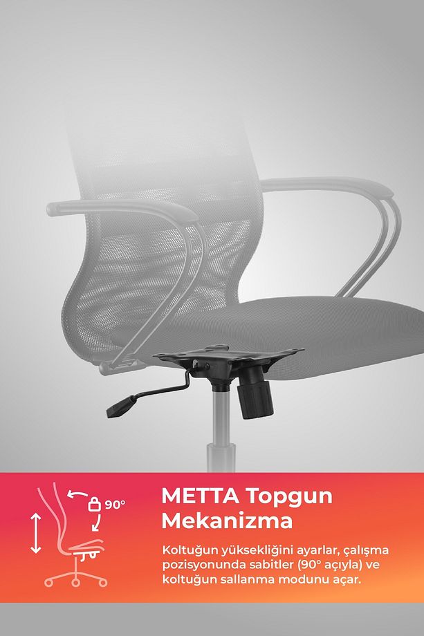 Ergolife Sit 8 Ergonomik Fileli Ofis Koltuğu / Çalışma Sandalyesi - Df.57.1.222 - 4