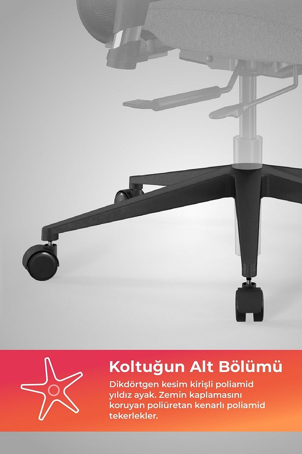 Ergolife Synchrosit 8 Ergonomik Fileli Ofis Koltuğu / Çalışma Sandalyesi - 297.d.1.2f3 - 7