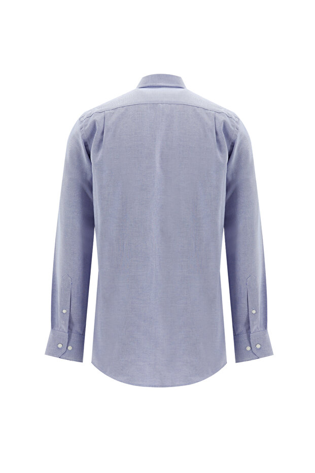 Uzun Kol Regular Fit Desenli Pamuk Gömlek - 2