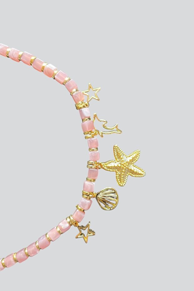 Charmlı Taşlı Kolye - 2