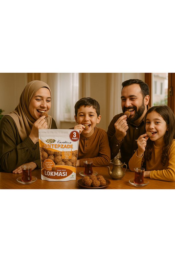 Kadayıf Kaplı Fındık Ezmesi Dolğulu Hurma Lokması 3 ×100 G - 3