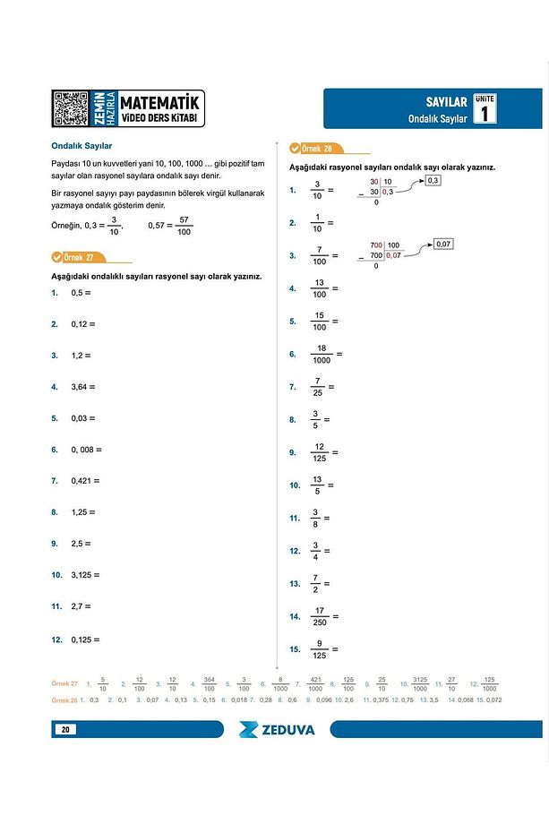 SML Matematik 12 Günde Zemin Hazırla Matematik Video Ders Kitabı - 4