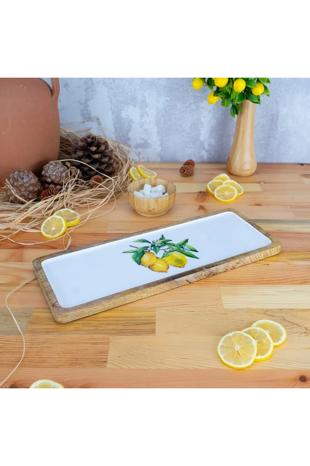صينية كانجورا مستطيلة بالليمون متوسطة - 1
