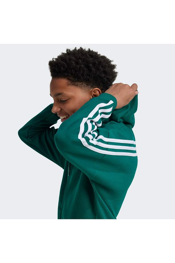 Future Icons 3-Stripes Full-Zip Kapüşonlu Üst - 5