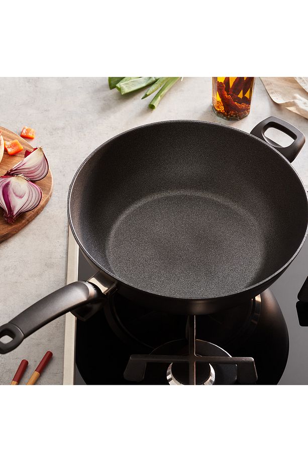Adamant Yan Kulplu Wok Tava 32 Cm - 2