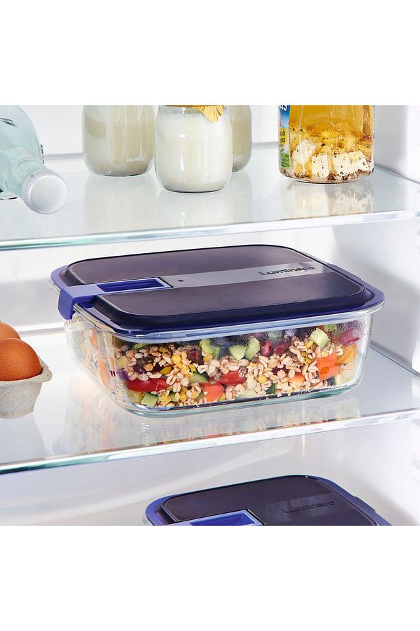 Temp Easy Kare Mavi Kapak Saklama Kabı 2500 ml - 3