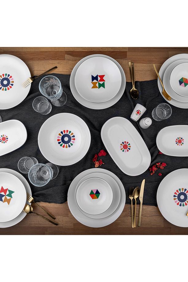 Klaus 30 Parça 6 Kişilik Yemek Takımı - 1