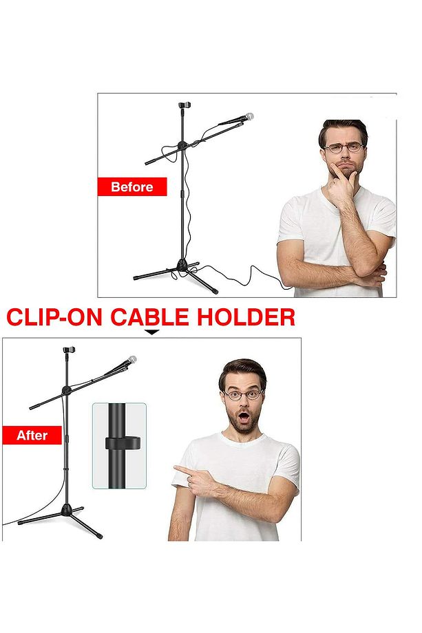 2in1 Mikrofon Stant Katlanabilir Açısı Ayarlanabilir 180cm Maksimum Uzunluk Model 103 - 8