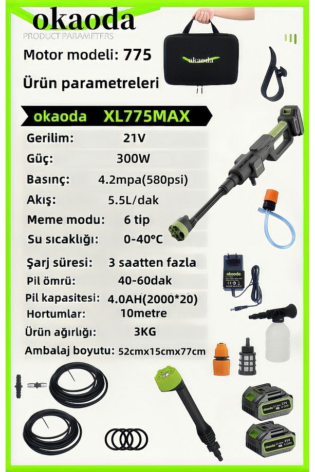Süpergüç baskıyı artırıyor oto araba klima halılarıYüksek basınçlı makines Çiçekleri ilac sulama - 6