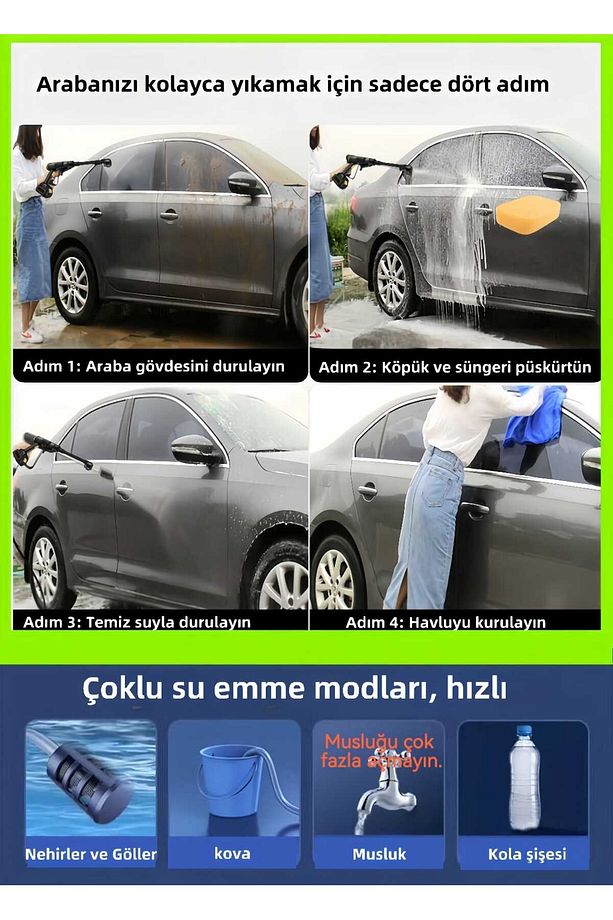 Süpergüç baskıyı artırıyor oto araba klima halılarıYüksek basınçlı makines Çiçekleri ilac sulama - 4
