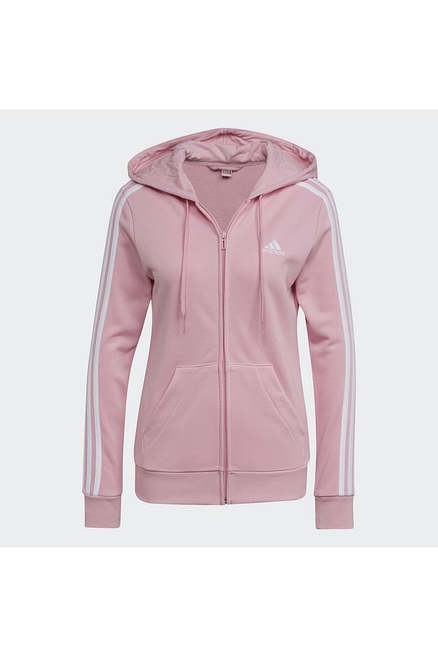 Essentials French Terry 3-stripes Full-zip Kapüşonlu Üst - 3
