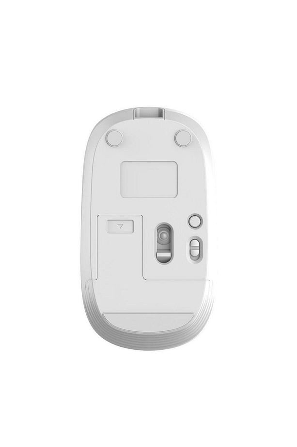 Ws209 Dual Mod Bluetooth Ve Kablosuz Şarj Edilebilir Optik Mouse Beyaz - 3