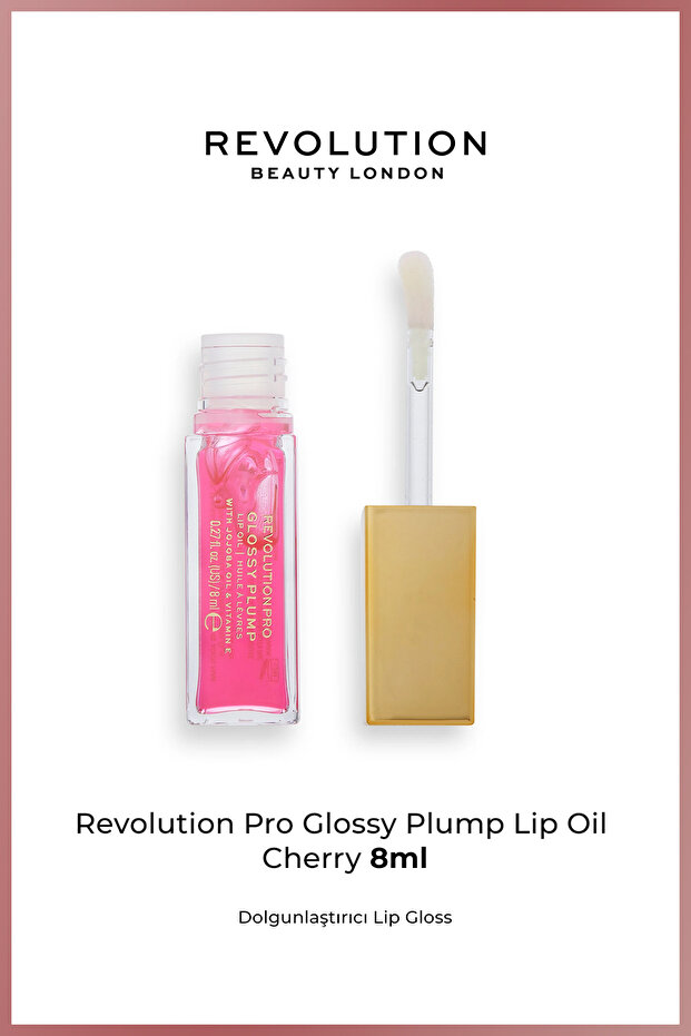 Glossy Plump Lip Oil Cherry - Plumping Lip Gloss 8 ml