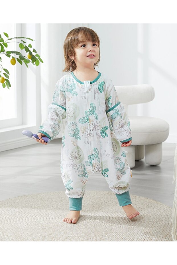 Baby, Child Summer Sleeping Bag, Footed Romper, 100 % Organic Cotton, 0.5 Tog.