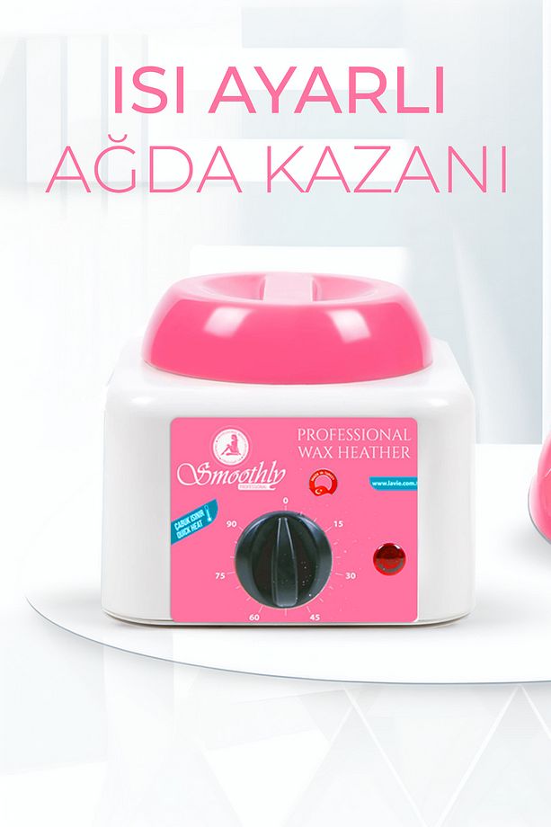 Soyulabilen Boncuk Ağda 250gr + Ağda Isıtıcı Makine + Ağda Losyonu + Spatula Seti - 6