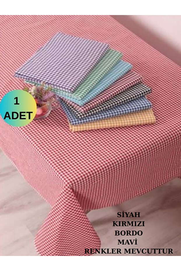 Piti Checkered Cotton Table Cloth Picnic Cloth Nostalgic Cloth 160*160 Black