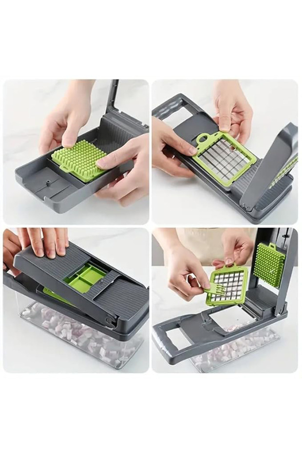 أداة تقطيع وتقطيع الخضار متعددة الوظائف العامة - 5