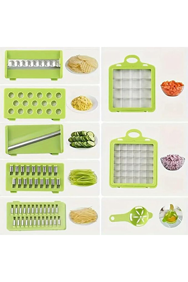 أداة تقطيع وتقطيع الخضار متعددة الوظائف العامة - 6