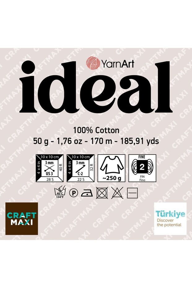 Ideal - El Örgü Ipi Açık Yeşil-235 - 2