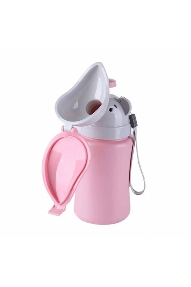 Pembe Taşınabilir Fincan Çocuk Bebek Pisuar Acil Tuvalet Çocuk Lazımlık Işemek Şişesi Idrar Kutusu - 1