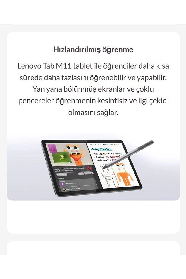 Simkartlı Tablet Donkunmatik 11inc FullHD IPS Ekran 8 Çekirdekli Tab M11 8Gb Ram 128Gb Hazfıza - 6