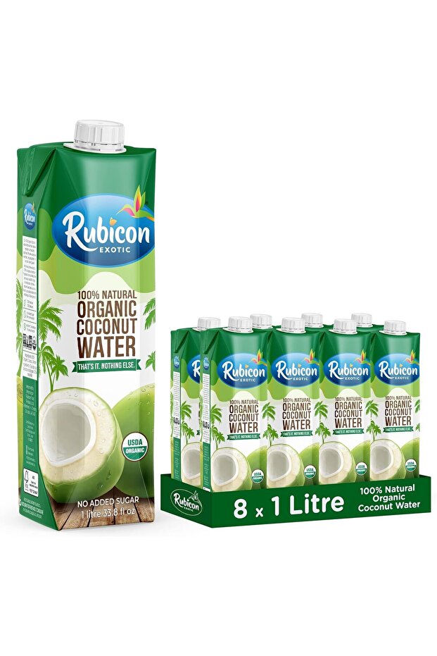 Organic Coconut Water (1L) Pack Of 8