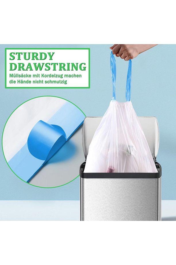 3 Rulo 30 Adet Avantajlı Paket 65x70 Mega Boy Büzgüllü Çöp Torbası 60 Lt - | Çöp Poşeti - 2