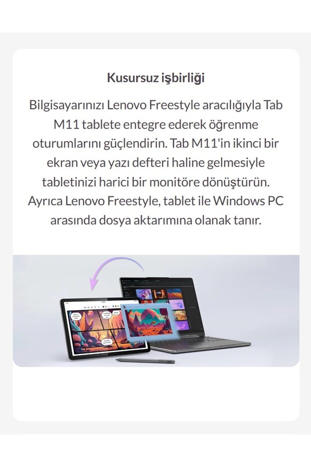 Simkartlı Tablet Donkunmatik 11inc FullHD IPS Ekran 8 Çekirdekli Tab M11 8Gb Ram 128Gb Hazfıza - 7