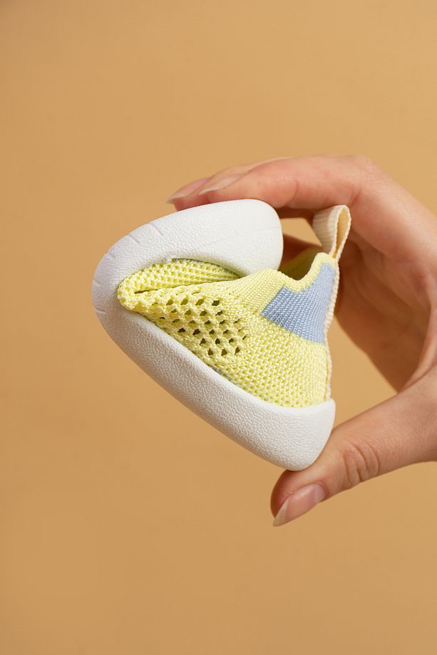 Luuq Bebek - Çocuk Esnek Ortopedik Yumuşak Taban Şık Sarı İlk Adım Spor Ayakkabısı - Spor Sneaker - 3