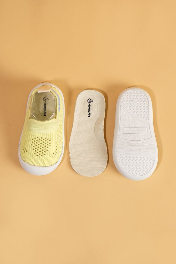 Luuq Bebek - Çocuk Esnek Ortopedik Yumuşak Taban Şık Sarı İlk Adım Spor Ayakkabısı - Spor Sneaker - 6