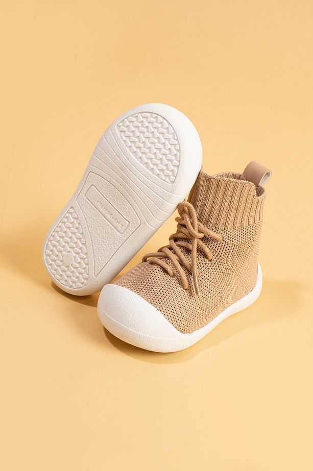 Berbera Unisex Çocuk&bebek Ayak Parmak Koruyucu Kaymaz Ortopedik Taban Kahve Ilk Adım Botu Çocuk Bot - 4
