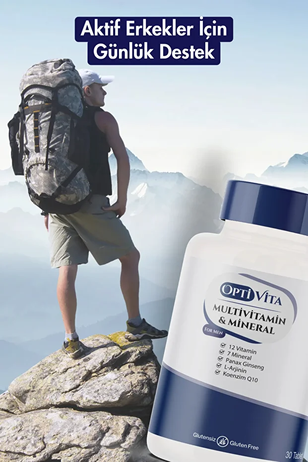 Multivitamin & Mineral for Men 30 Tablet Erkekler İçin - 5