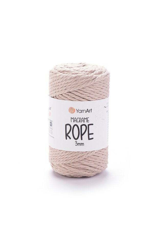 Macrame Rope 3 Mm - Macrame Hand Knitting Rope Cream-753