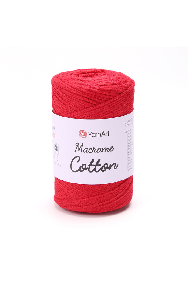 Macrame Cotton - Macrame Hand Knitting Thread Red-773 - 1