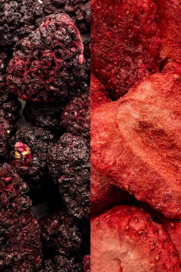 Kuru Meyve Cipsi 2'li Mix Paket – Dondurularak Kurutulmuş Karadut Ve Çilek - Kuru Meyve - 3