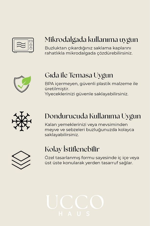 20(10 10) Adet Ekonomik Saklama Kabı Seti – 10x500 ml 10x1000 ml Mikrodalga Buzluk Dondurucu Erzak - 9