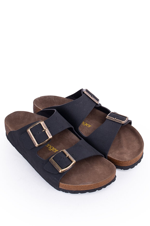 Men's and Women's Slippers with Two Buckles Summer Orthopedic